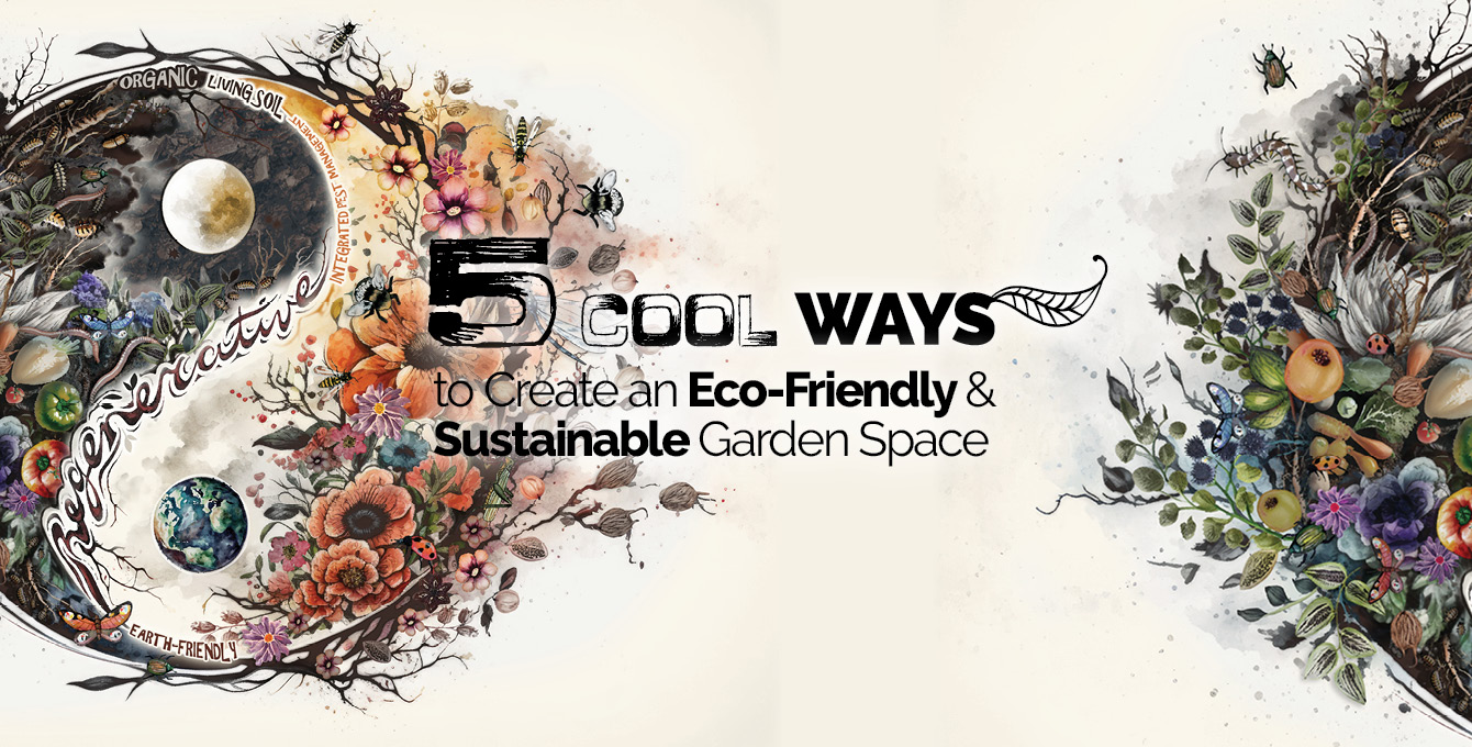 Create an eco-friendly and sustainable garden space