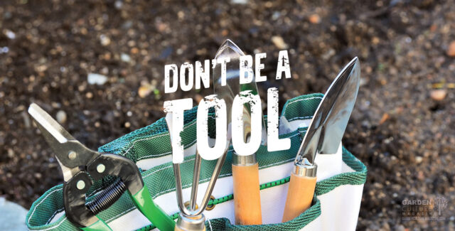 Keep track of gardening tools