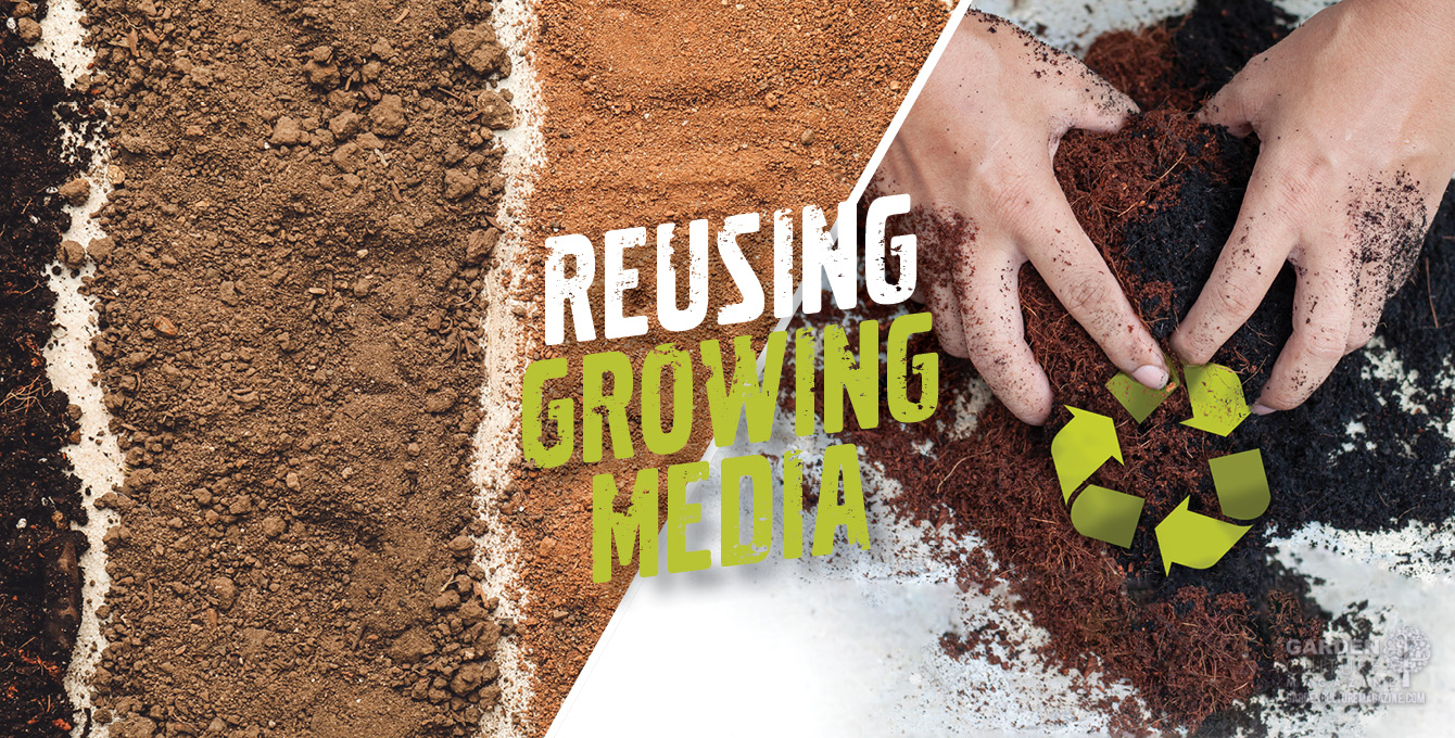 Reusing growing material sustainably