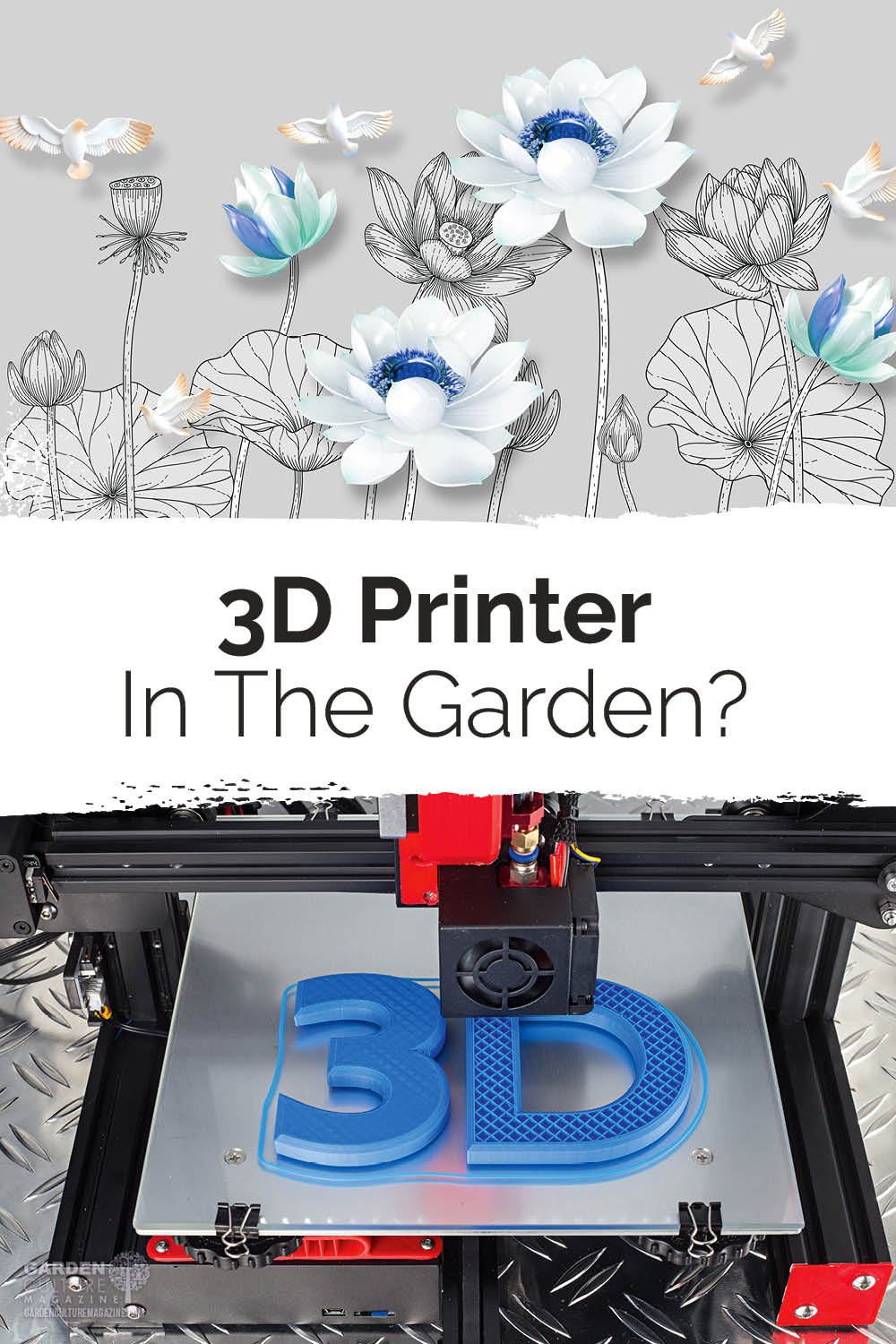 3D Printer in the garden