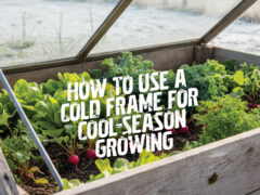 How to use a cold frame.